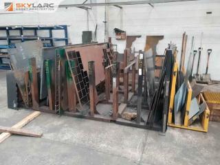 Large Steel Rack and Contents