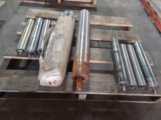 13 Assorted Industrial Conveyor Rollers