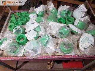 Large Quantity of Aquatherm Green Pipe Fittings