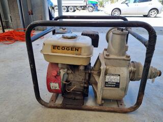 Ecogen Portable Petrol Water Pump, Missing components!