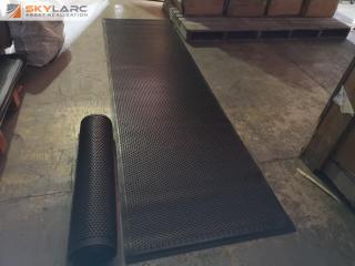 2x PVC Rubber Anti Fatigue Floor Matts, 850x3000mm, New