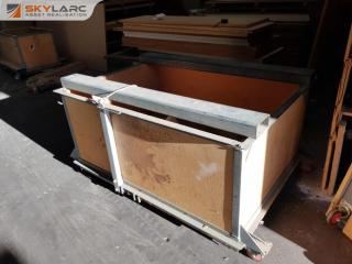 Large Steel Framed Bin with Drop Floor